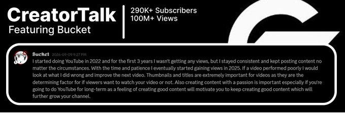 CreatorTalk featuring Bucket